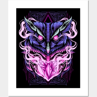 Mystical owl Posters and Art